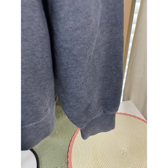 American Flag Baseball Theme Print Gray Pullover Hoodie Size M - Picture 10 of 15